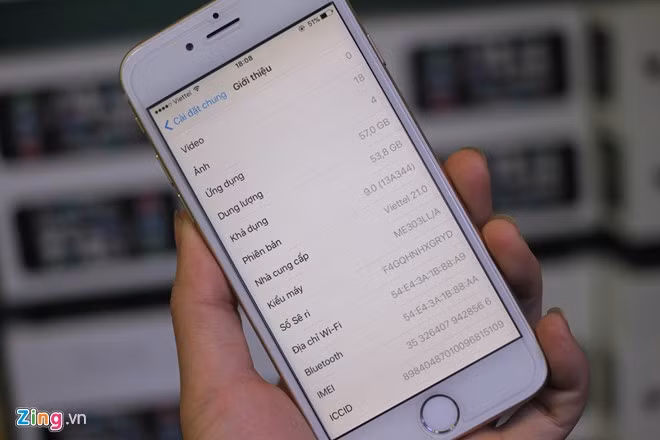 Nếu kiểm tra IMEI thì máy sẽ báo đây là iPhone 6S.