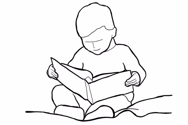 7. Một ý tưởng hay khác là hãy khiến đứa trẻ bận rộn với một việc gì đó và bé sẽ thậm chí không nhận ra bạn định chụp ảnh bé. Bé đang chăm chú đọc một cuốn sách yêu thích chỉ là một trong những ví dụ để bạn "tạo dáng" cho ảnh mà bé không biết.