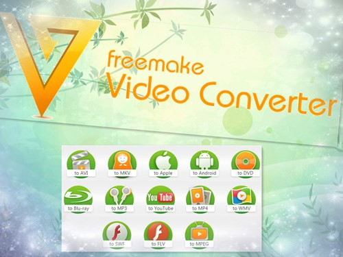  6. Freemake Video Converter. Freemake Video Converter là một công cụ miễn phí nhưng rất mạnh trong khả năng chuyển đổi các định dạng video và nhạc, ngoài ra còn kiêm luôn tính năng tạo slideshow từ video hay hình ảnh có sẵn. Phần mềm có giao diện đơn giản nhưng bắt mắt, thao tác thực hiện những tác vụ cũng rất dễ dàng và nhanh chóng. 