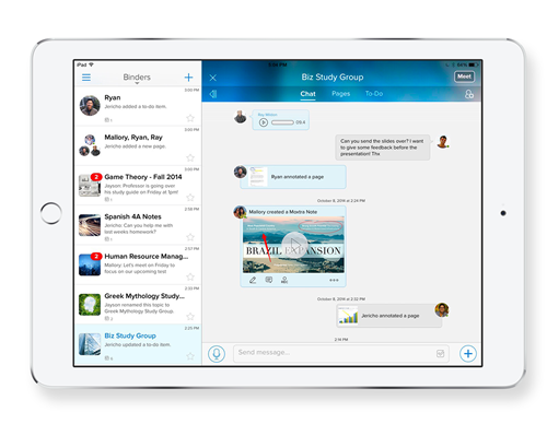  10. Moxtra (miễn phí). Công cụ làm việc nhóm nổi tiếng này hiện đã hỗ trợ chức năng vẽ ngay trên file cộng tác, xem trước hình ảnh, vẽ biểu đồ nhanh với bút Apple Pencil, tất nhiên Moxtra cũng có thể nhận diện lực nhấn, độ nghiêng của bút để đưa ra nét vẽ chính xác như với bút chì thật.
