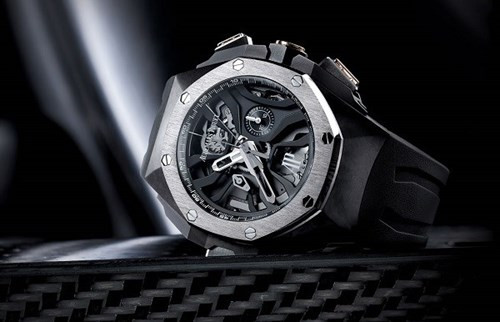  10. Audemars Piguet Concept Laptimer - Giá: 230.000 USD. Được hãng Audemas Piguet dành những 3 năm chế tác dựa theo lời thách thức của nhà đương kim vô địch thế giới môn đua xe công thức 1, Michael Schumacher, yêu cầu 1 chiếc đồng hồ cơ khí, có thể đo chính xác thời gian hoàn thành vòng đua của mình. Với thiết kế mạnh mẽ đi kèm với chức năng flyback và bấm giờ luân phiên liên tiếp, Royal Oak Concept Laptimer Michael Schumacher còn có nhiều ý nghĩa biểu tượng. Ví dụ, chỉ có 221 chiếc được xuất xưởng, tượng trưng cho số điểm mà Michael Schumacher giành được trong sự nghiệp thi đấu của mình. 