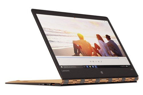  Lenovo: Yoga 900. Với độ mỏng chỉ 12,8mm và nặng 999g, Lenovo YOGA 900s được xem là chiếc laptop chuyển đổi mỏng nhất thế giới hiện nay được chế tác trên khung sợi carbon mới. YOGA 900s sử dụng bản lề dạng dây đeo đồng hồ sang trọng, có khả năng lật 360 độ rất linh hoạt cho phép trải nghiệm sáng tạo ở bốn chế độ khác nhau: laptop, đứng, lều và tablet. Giá bán: 33,99 triệu đồng . 
