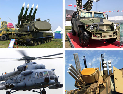 Nga đem tới giới thiệu tại Đông Nam Á nhiều loại vũ khí tối tân.