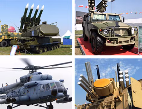 Nga đem tới giới thiệu tại Đông Nam Á nhiều loại vũ khí tối tân.