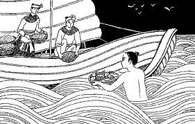 Cuộc sống gian khổ của Chử Đồng Tử.