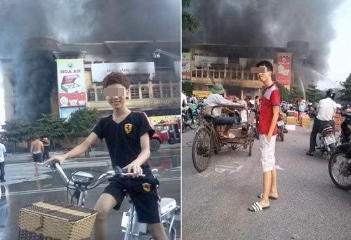 Cộng đồng mạng Việt cũng từng rất nhiều lần xôn xao bởi những hình ảnh "tự sướng" thể hiện sự ung dung, vô tâm của các bạn trẻ trước cảnh tai nạn, hỏa hoạn đau lòng.