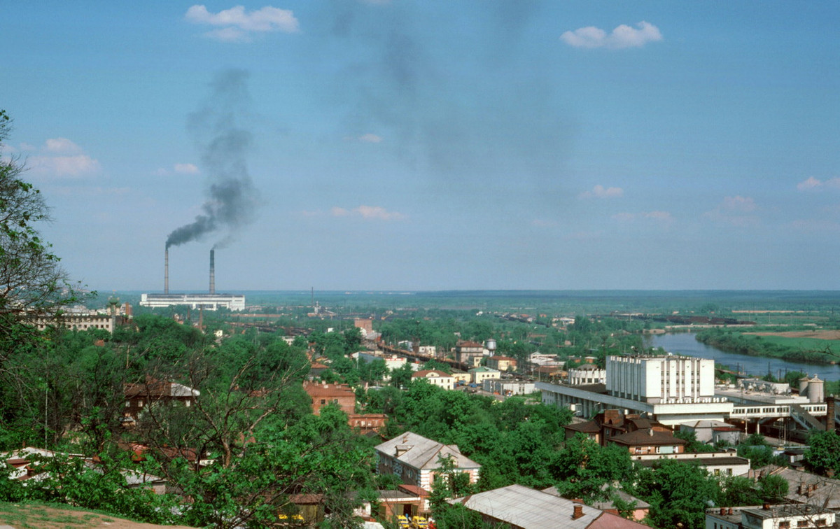 Một góc thành phố Vladimir năm 1985 nhìn từ trên cao.
