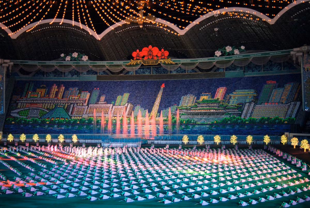 Màn đồng diễn Arirang ở sân vận động Rungrado, Bình Nhưỡng.