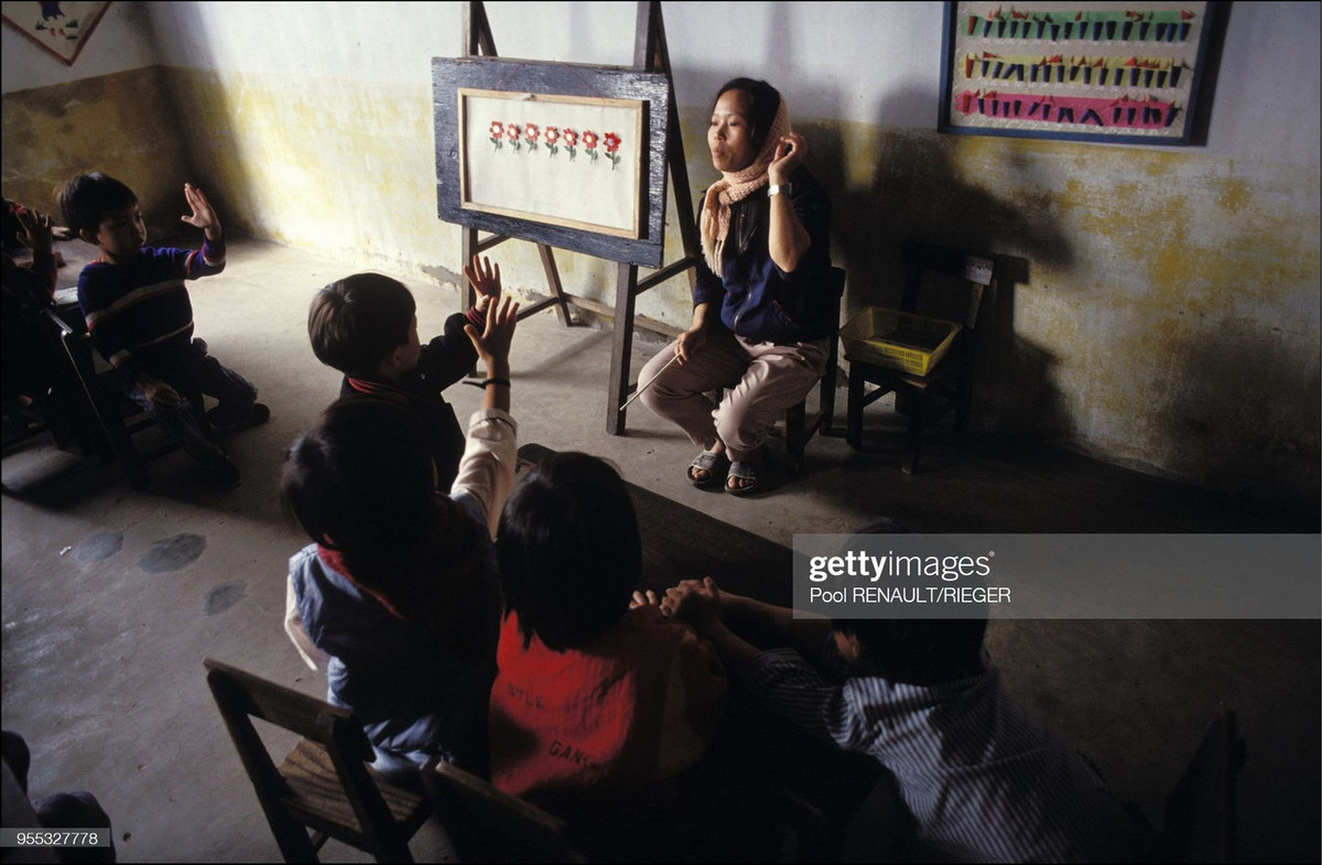 Trong một lớp mầm non ở Hội An.