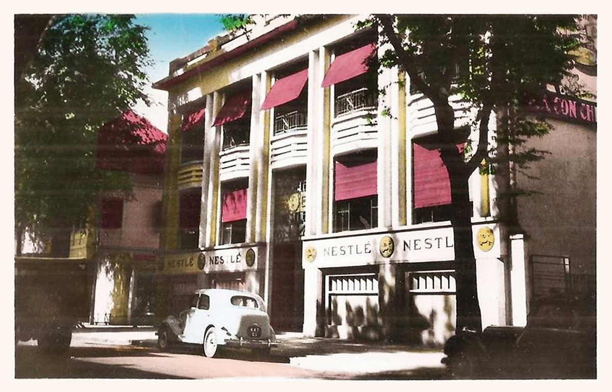 Trụ sở hãng sữa Nestlé trên đường Mac Mahon (Nam Kỳ Khởi Nghĩa, đoạn giữa Nguyễn Công Trứ và Nguyễn Thái Bình).