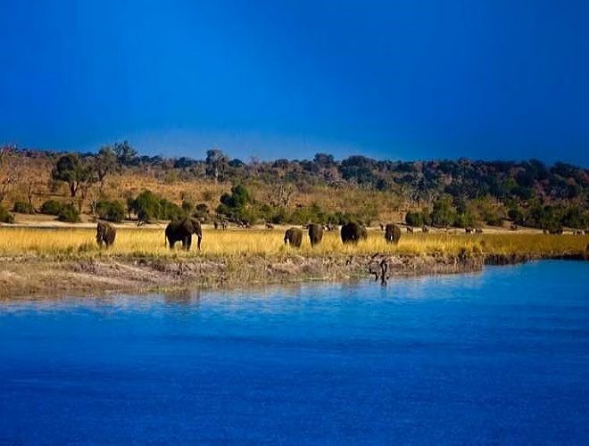 Sông Chobe, châu Phi chảy qua nhiều nước, mỗi nơi mang tên khác nhau như Kwando (ở Angola), Linyanti (ở Botswana)