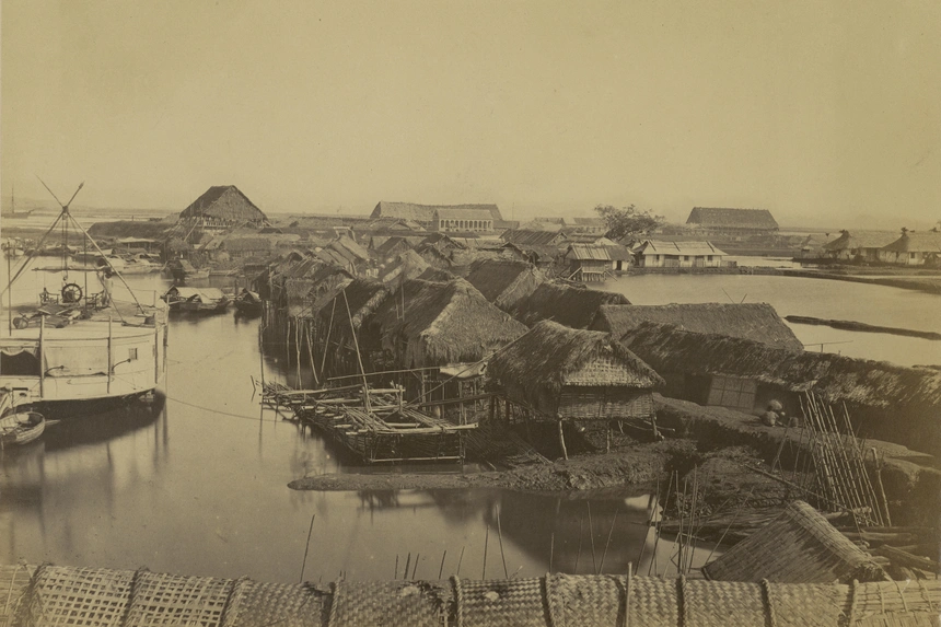 Ảnh chụp cảnh quan Hải Phòng vào năm 1874.