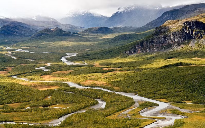 Thung lũng Rapa là huyết mạch của Vườn Quốc gia Sarek.