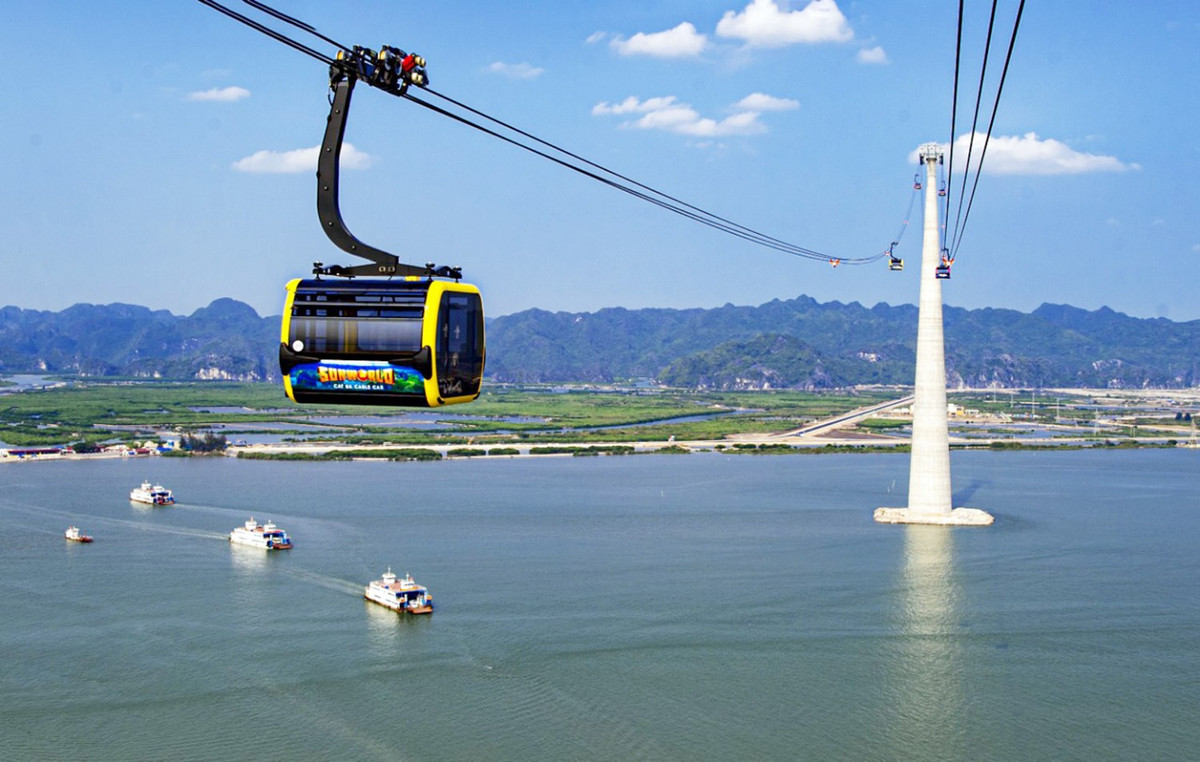 Gia ve di cap treo ra Cat Ba giam mot nua