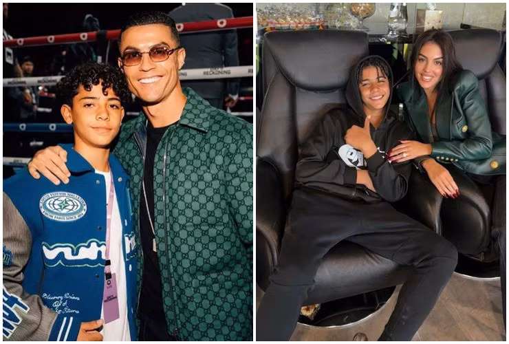 Con trai CR7 buoc sang tuoi moi, phong cach sanh dieu khong kem cha-Hinh-3