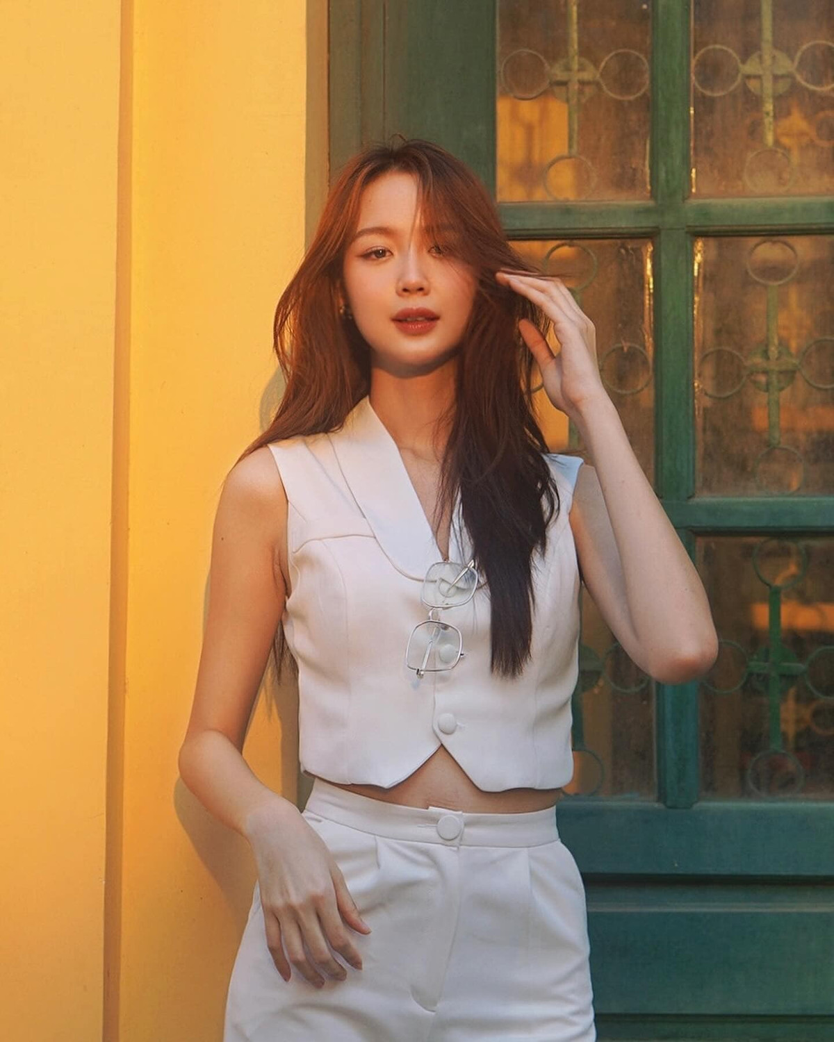 Hoa hậu Bảo Ngọc có chuyến công tác kết hợp du lịch ở Hải Phòng nhân dịp nghỉ lễ.