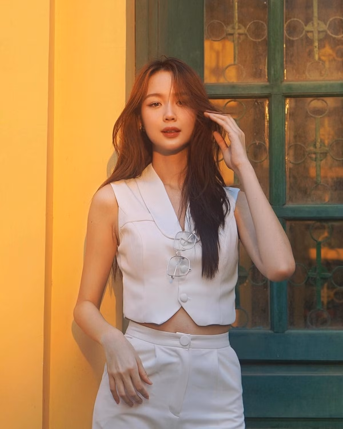 Hoa hậu Bảo Ngọc có chuyến công tác kết hợp du lịch ở Hải Phòng nhân dịp nghỉ lễ.