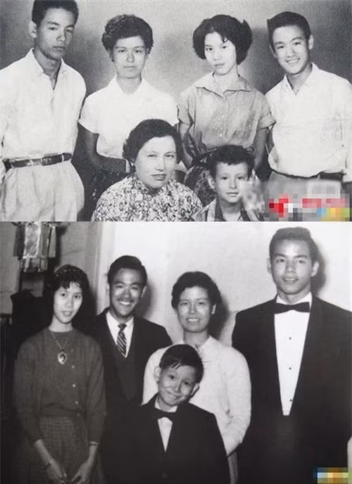 Lý Tiểu Long cùng gia đình.