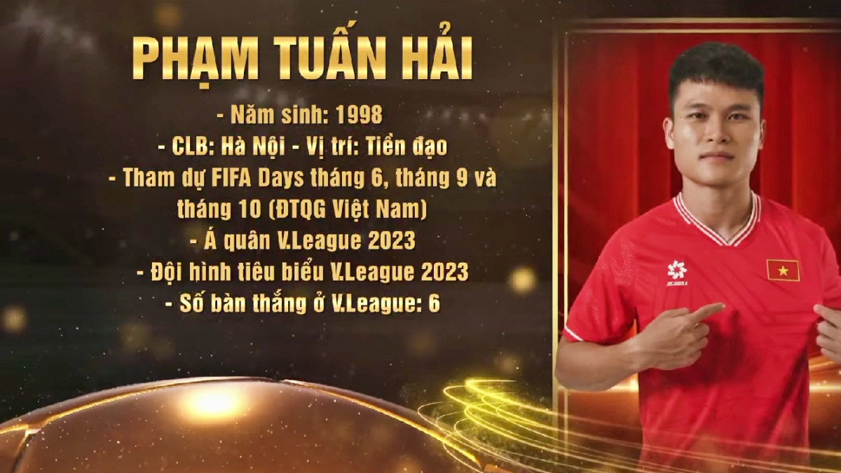 Quả bóng vàng Việt Nam 2023: Hoàng Đức vượt Tuấn Hải nghẹt thở - Hình 16 Qua bong vang Viet Nam 2023: Hoang Duc vuot Tuan Hai nghet tho-Hinh-16