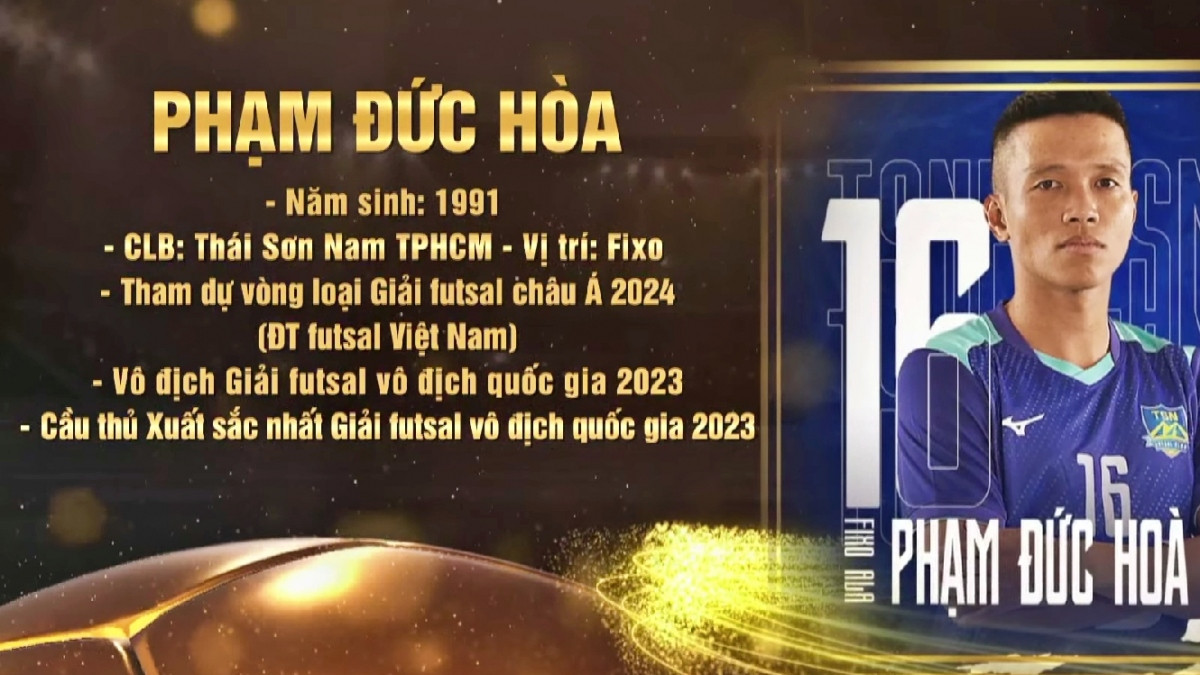 Quả bóng vàng Việt Nam 2023: Hoàng Đức vượt Tuấn Hải nghẹt thở - Hình 12 Qua bong vang Viet Nam 2023: Hoang Duc vuot Tuan Hai nghet tho-Hinh-12