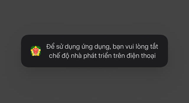 VNeID ngung hoat dong tren dien thoai Android da bi 