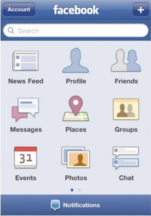 Ứng dụng Facebook trên iOS những ngày đầu tiên