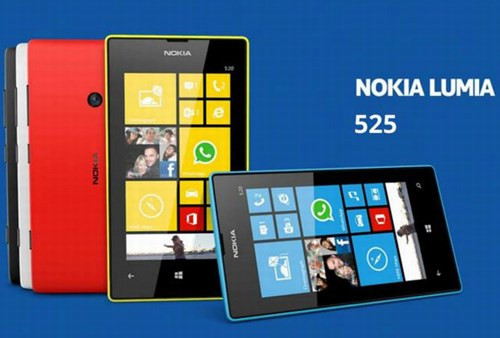  Nokia Lumia 525 (1,79 triệu đồng). Nokia Lumia 525 được trang bị màn hình 4-inch IPS LCD, cảm ứng siêu nhạy. Độ phân giải 800x480 pixel trên kích thước màn hình 4 inch đủ để hiển thị những dòng chữ sắc nét khi người dùng lướt web, những khung hình mượt mà khi xem phim hay chơi game. Máy được trang bị bộ vi xử lý lõi kép 1GHz và dung lượng RAM đã nâng lên 1GB. Với cấu hình này, Lumia 525 luôn đáp ứng cực nhanh mọi thao tác trên hệ điều hành Windows Phone 8. Máy cũng được trang bị ứng dụng độc quyền HERE Maps, sẵn sàng chỉ đường cho người dùng đến bất cứ nơi nào.