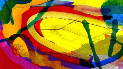 Virus Selectronic được minh họa bằng những mảng màu đậm ấn tượng