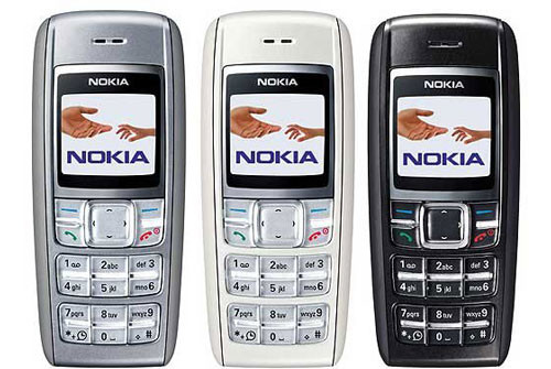 8. Nokia 1600 (sản xuất năm 2006, số lượng máy bán ra: 130 triệu chiếc).