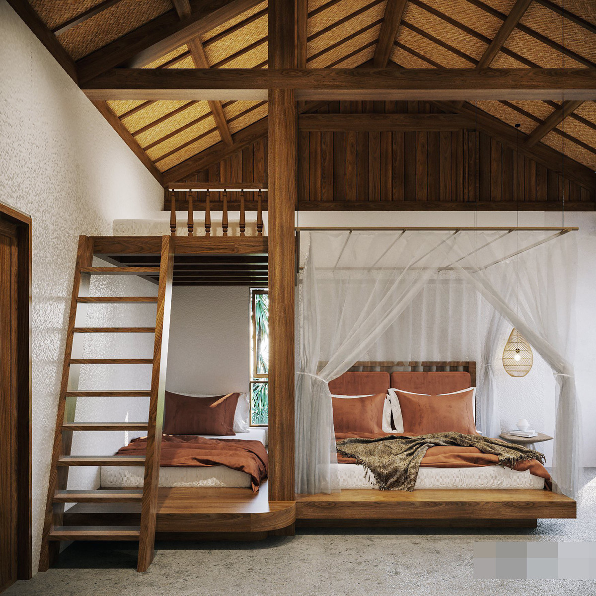 Ngoi nha o ngoai o Ha Noi, dung tu go cu, lop cot-ep-Hinh-3