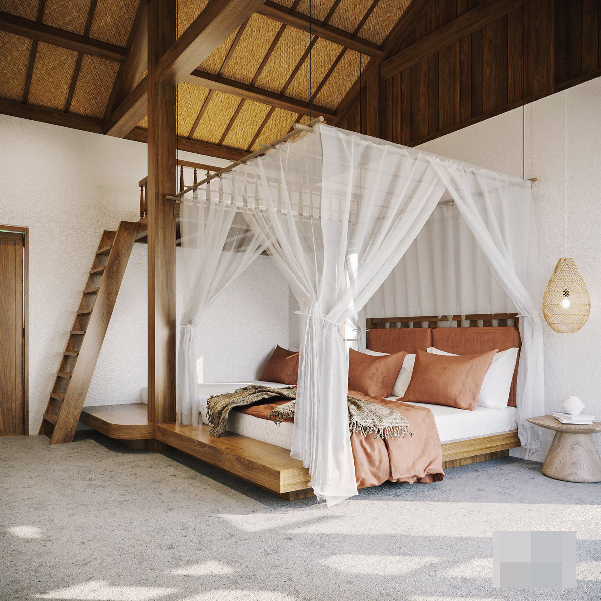 Ngoi nha o ngoai o Ha Noi, dung tu go cu, lop cot-ep-Hinh-4