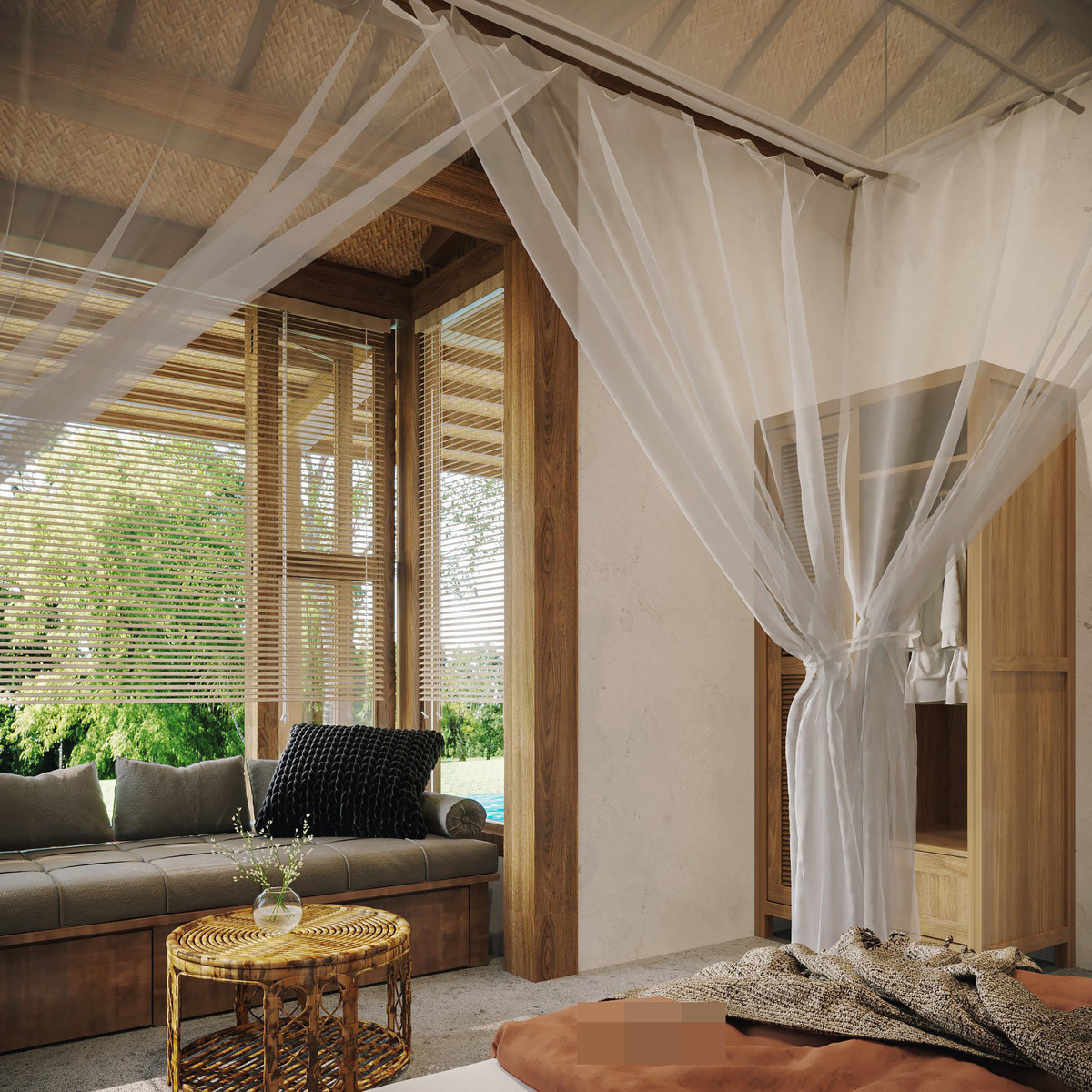 Ngoi nha o ngoai o Ha Noi, dung tu go cu, lop cot-ep-Hinh-14