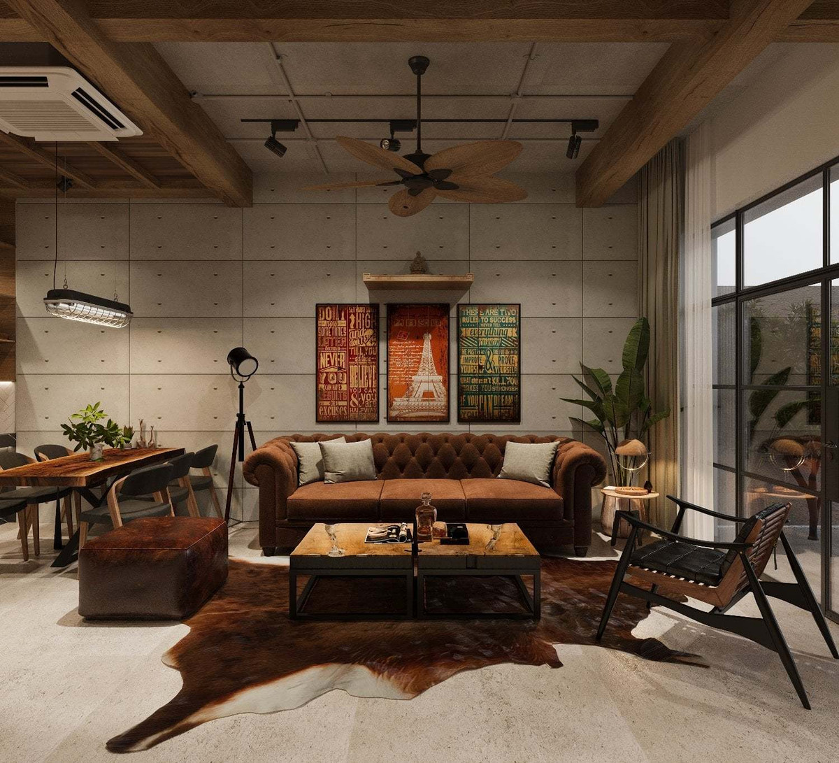 Không gian sống chất lừ khi thiết kế theo phong cách nhà hàng ảnh 5