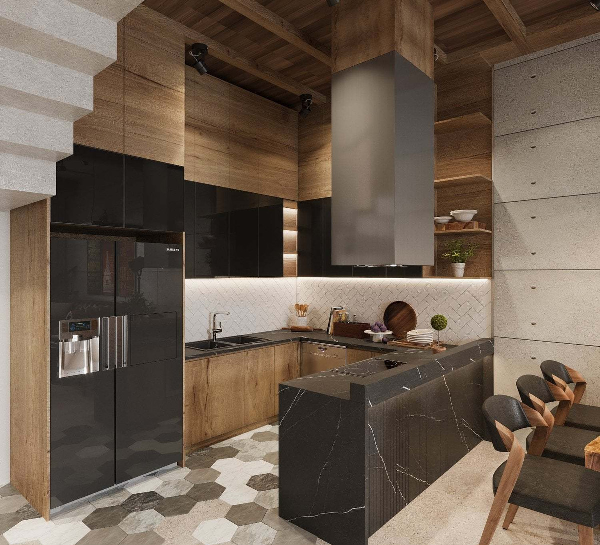 Không gian sống chất lừ khi thiết kế theo phong cách nhà hàng ảnh 4