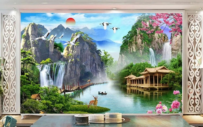 Đặc biệt, sử dụng tranh treo tường phong thủy là một ý tưởng trang trí nhà chưa bao giờ lỗi “mốt”. Loại tranh này thường được bán quanh năm với giá từ 400.000 đồng/ bức.