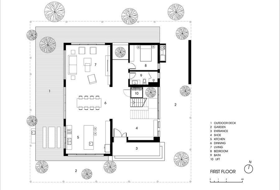 Biet thu 3 tang dep ngo ngang voi y tuong thiet ke tu bui tre-Hinh-2