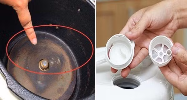 Dung thu nuoc nay lau noi com dien chi sau 5 phut noi sach nhu moi