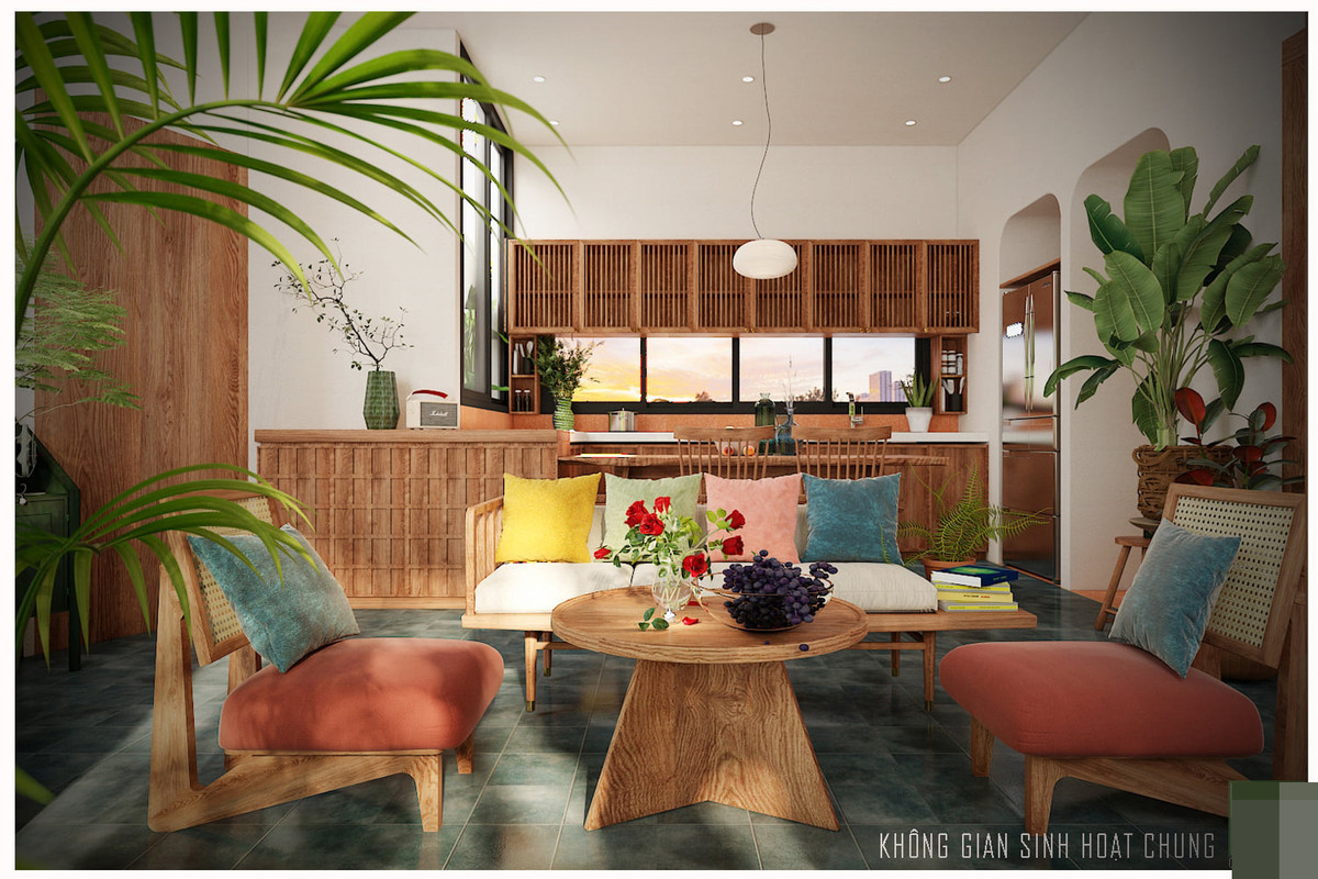 Không gian mộc mạc với ngói đỏ trên tầng áp mái của cặp đôi Sài Gòn ảnh 2