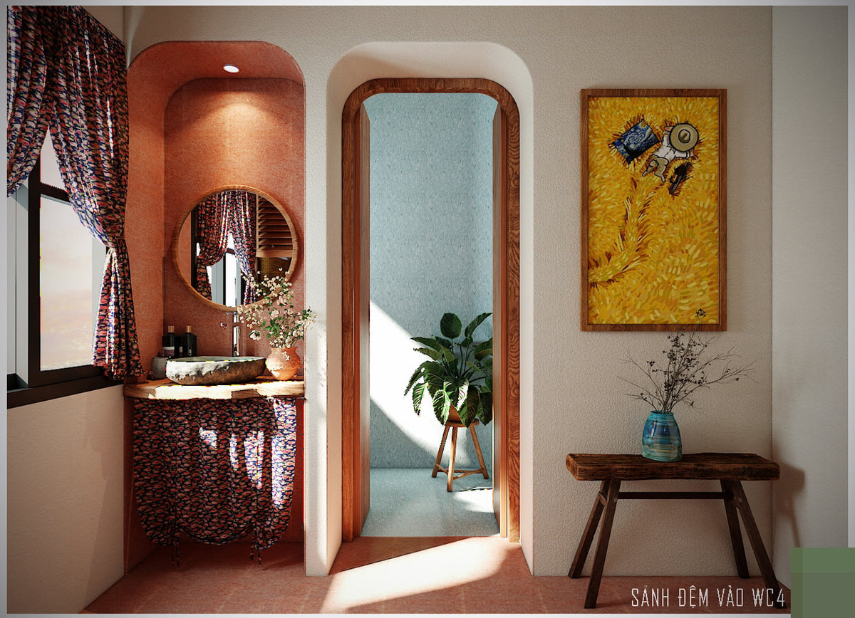 Không gian mộc mạc với ngói đỏ trên tầng áp mái của cặp đôi Sài Gòn ảnh 3