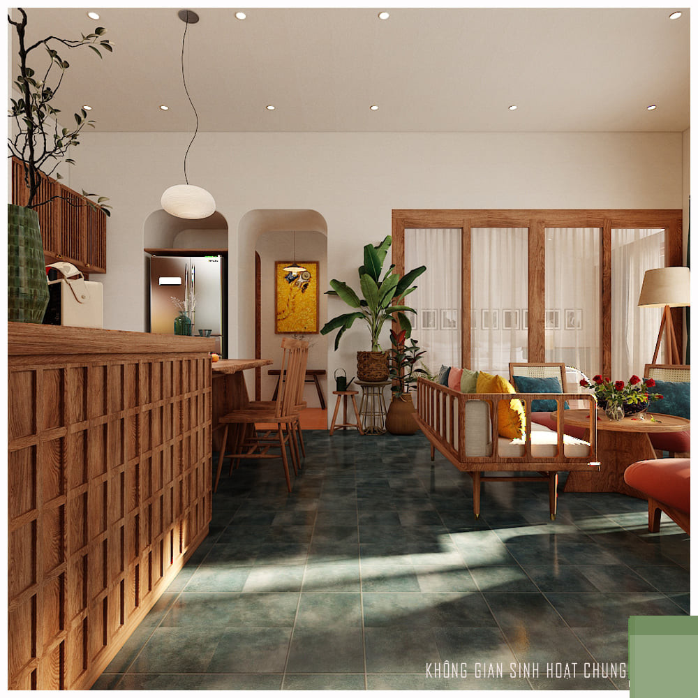 Không gian mộc mạc với ngói đỏ trên tầng áp mái của cặp đôi Sài Gòn ảnh 7