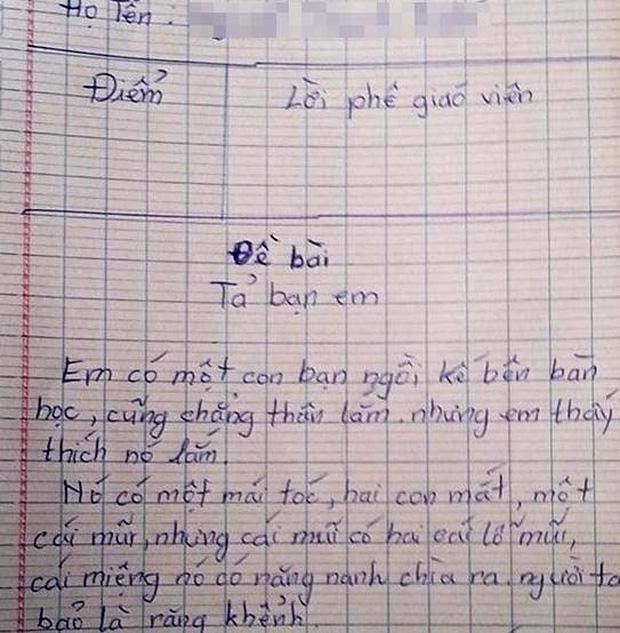 Cuoi ngat voi bai van mieu ta ban cung ban