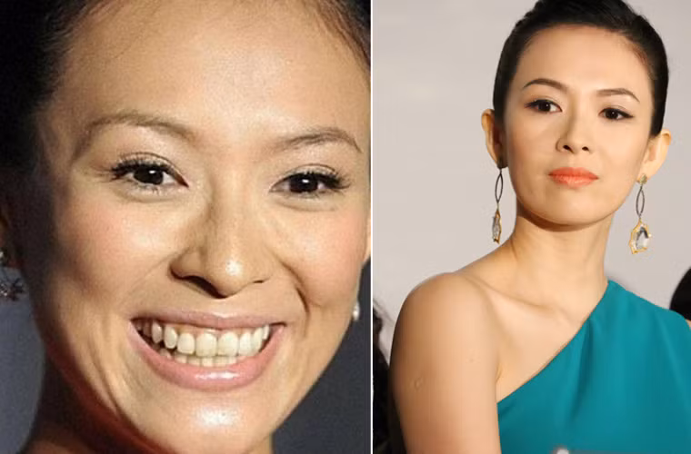 Ngôi sao nổi tiếng Hoa ngữ Chương Tử Di cũng khiến fan ngã ngửa khi ngó tận mặt cô.