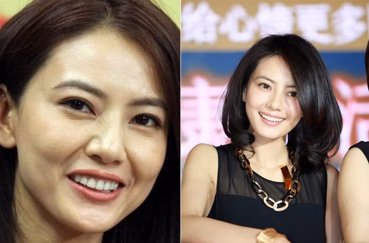 Vẻ rạng ngời của Cao Viên Viên bị giảm đi đáng kể bởi những nếp nhăn đáng ghét hiện hữu trên mặt.