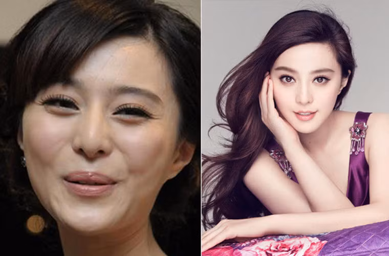 Nàng Hoa đán Phạm Băng Băng luôn khiến người đối diện phải xuýt xoa vì vẻ đẹp ngoại hình trừ khi cô bị chụp gần mặt lúc cười thế này.