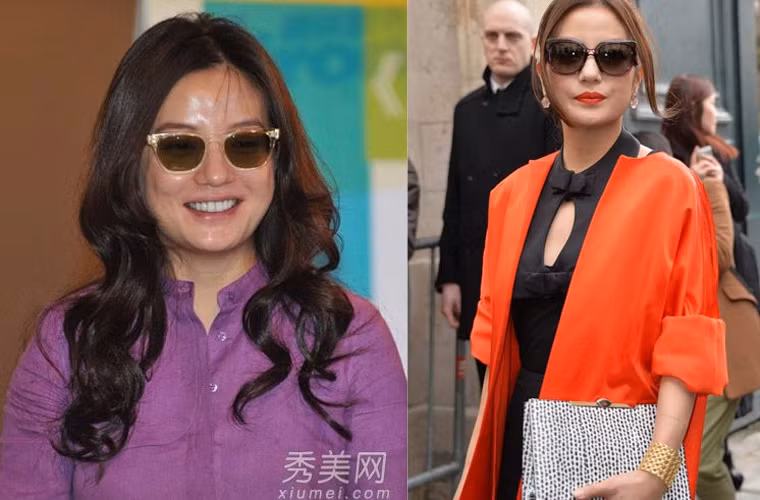 Khuôn mặt bóng mỡ và không trang điểm của Triệu Vy khiến cô già đi vài tuổi so với những hình ảnh ngôi sao Hoàn châu cách cách đi dự sự kiện.