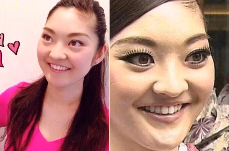 Cư dân mạng còn lôi những bức ảnh chụp cận mặt người đẹp Lira Hongo để chỉ ra vẻ xấu xí của cô từ làn da tới nét mặt, nhằm chê bai, đả kích.