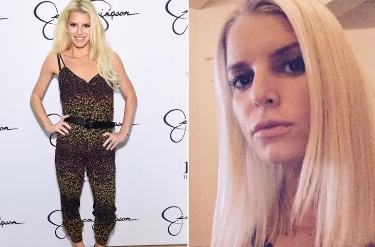 Khuôn mặt to và có phần hơi nam tính của Jessica Simpson chỉ hợp với kiểu tóc xoăn dài và khi cô phá cách với kiểu duỗi thẳng, trông nữ ca sĩ kiêm nhà thiết kế thời trang lộ rõ những nhược điểm trên khuôn mặt.