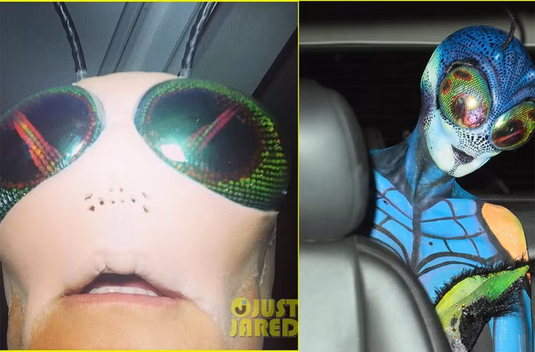 Tận mắt tạo hình con ruồi của Heidi Klum.