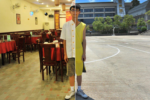 Ma Pan, sinh viên trường Cao đẳng Shaoyang làm nhân viên khách sạn để nâng cao các kỹ năng xã hội. Cậu bạn kiếm được 1.300 NDT (gần 212 USD)/tháng từ công việc này.