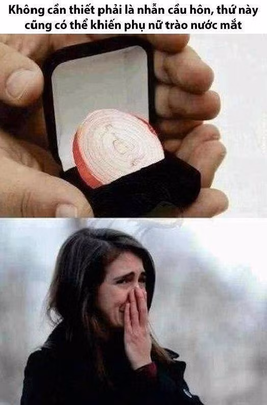 Đâu cần phải có nhẫn cầu hôn cô ấy mới khóc...